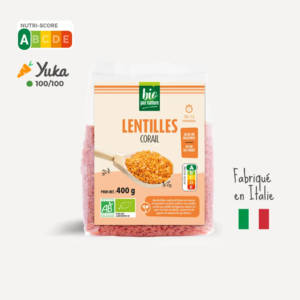 Lentilles corail bio