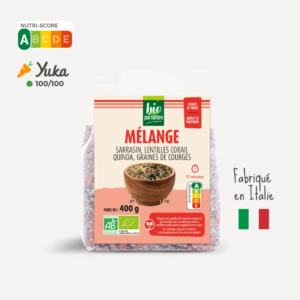 Mélange sarrasin lentille corail bio