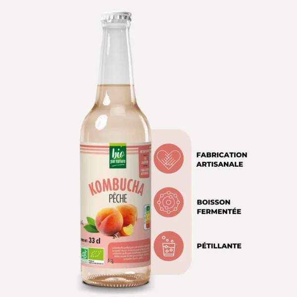 kombucha pêche