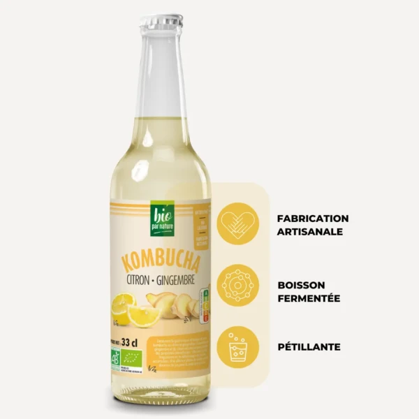 kombucha citron gingembre