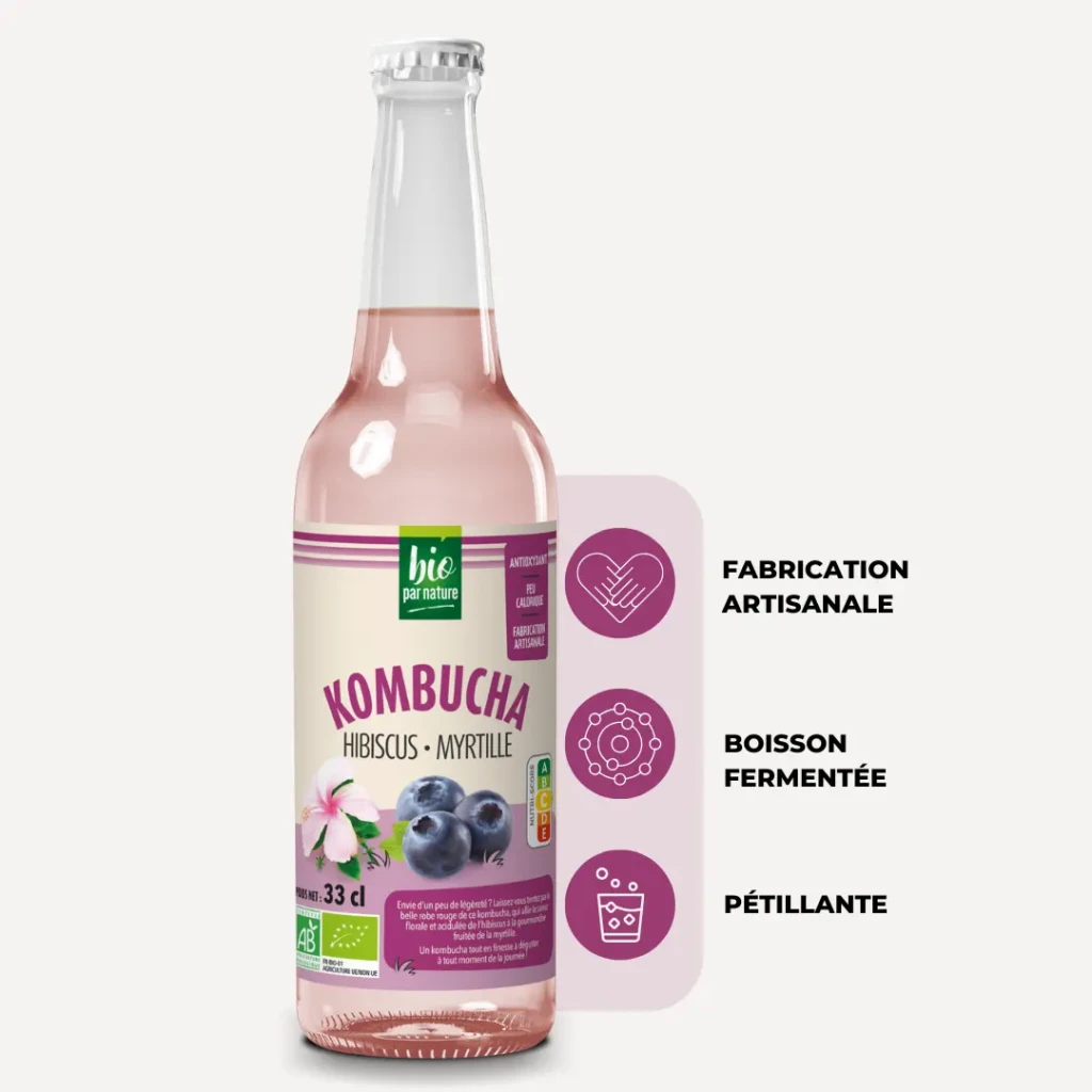 kombucha hibiscus myrtille