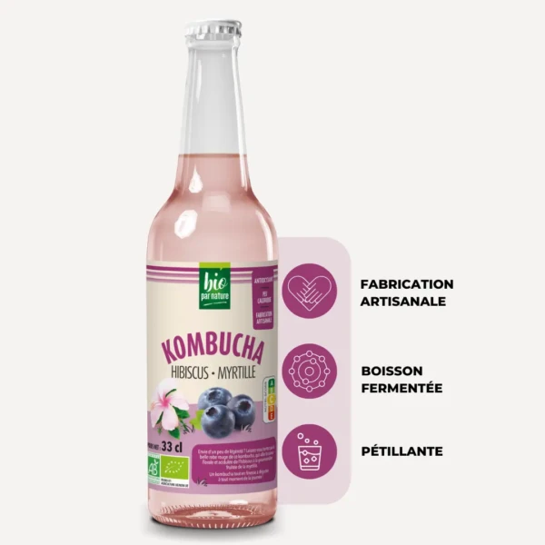 kombucha hibiscus myrtille
