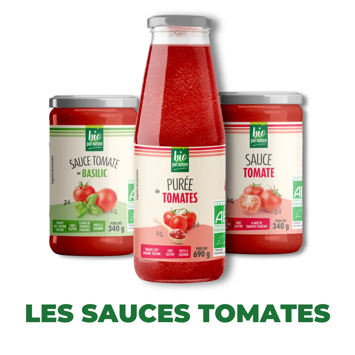 Sauces tomates bio