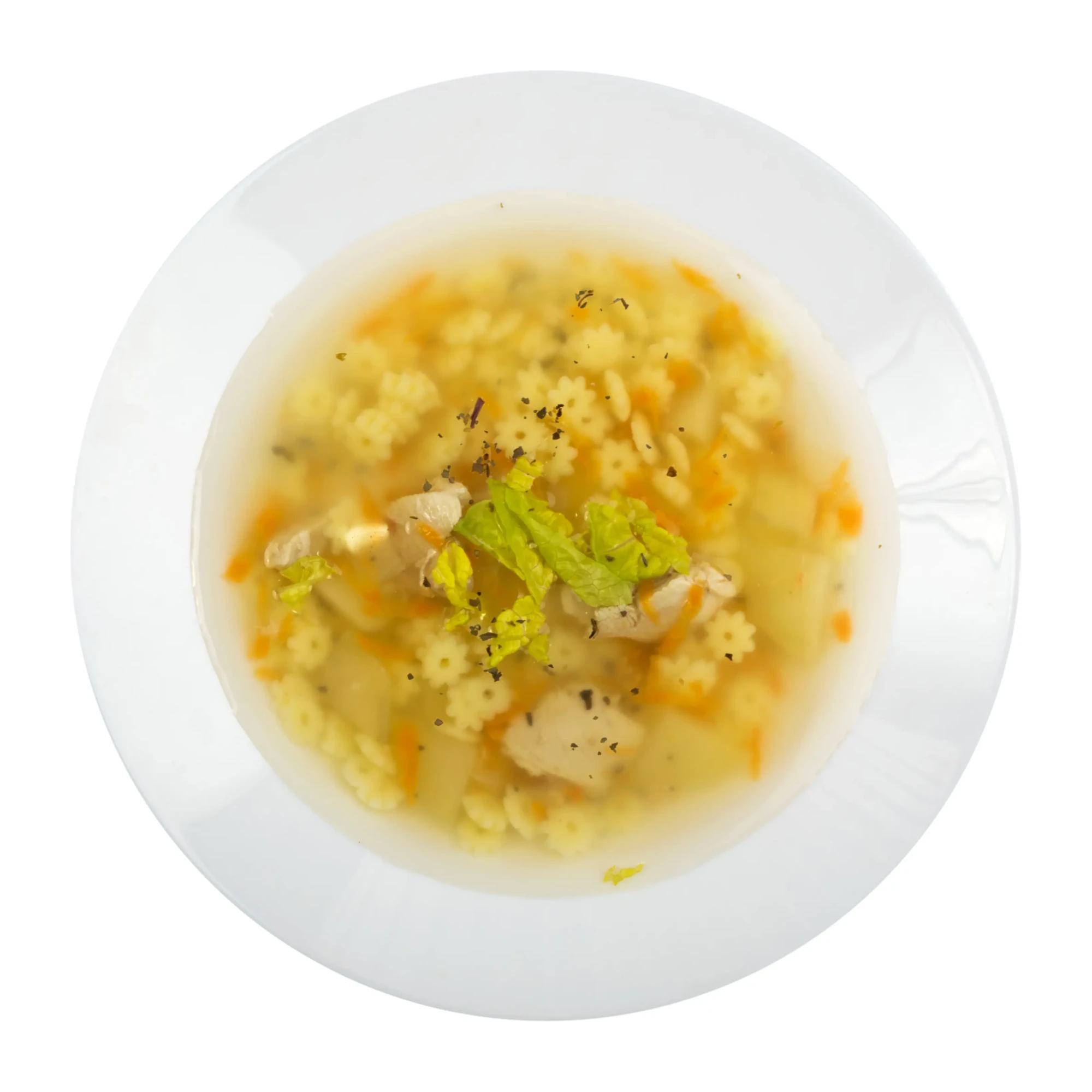 homemade-noodle-soup-with-chicken-meat