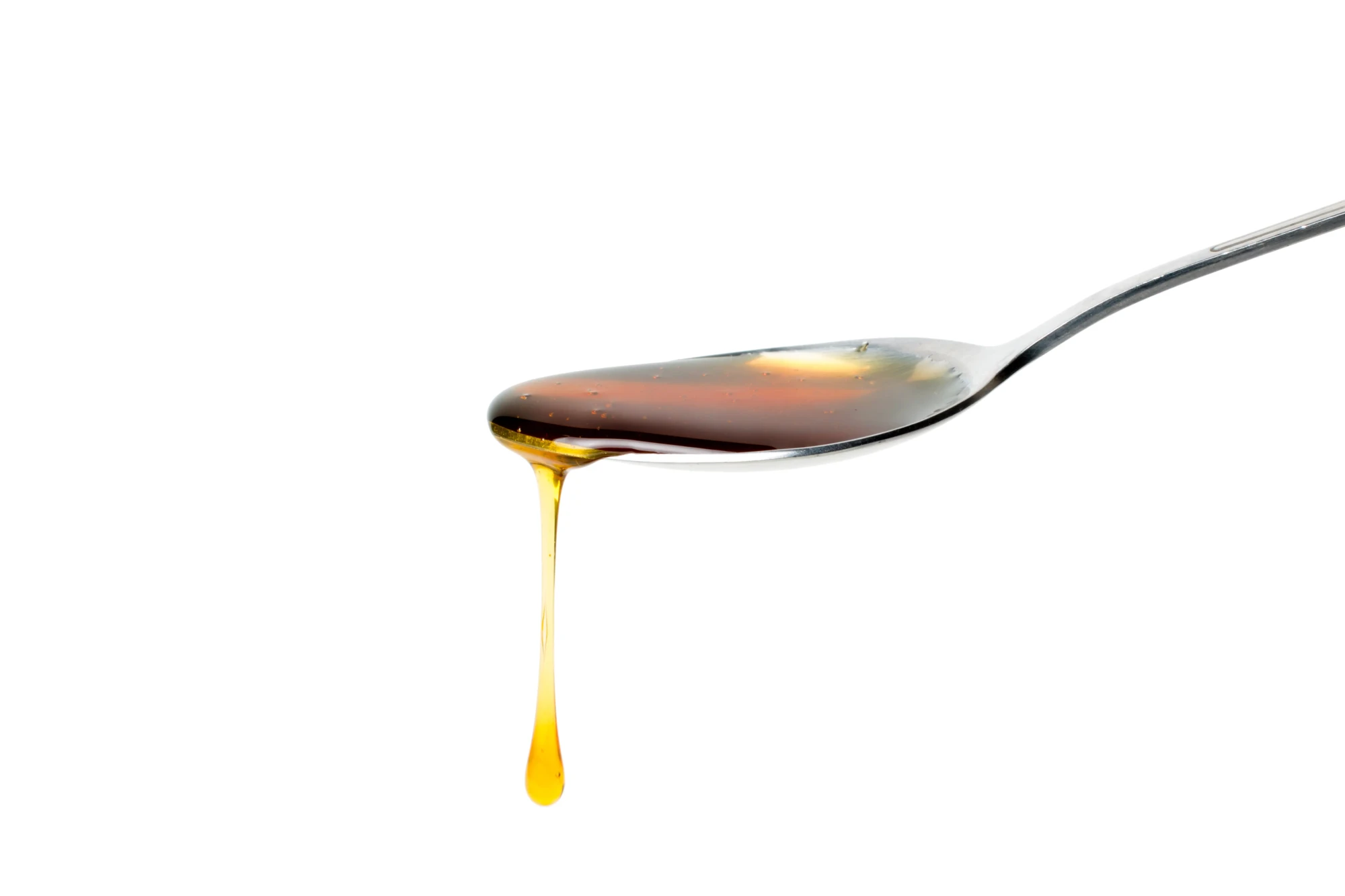 spoon-with-honey-isolated-white-background