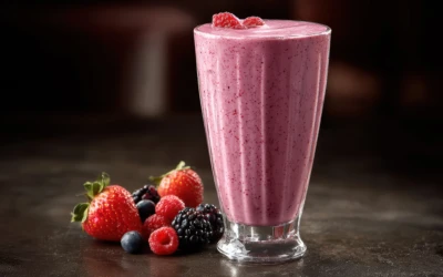 Smoothie au kéfir de fruits rouges